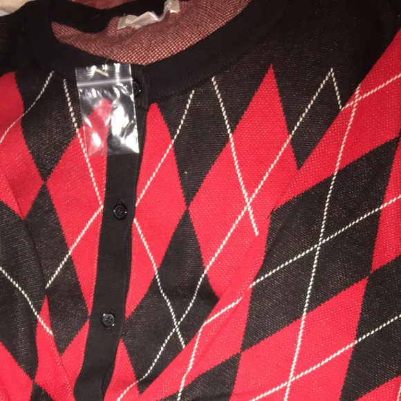 Argyle Long sleeve Sweater Plus SZ 2X 26-28 - Picture 2 of 2